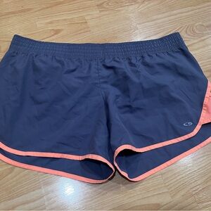 Women's Athletic Shorts in Gray and Coral